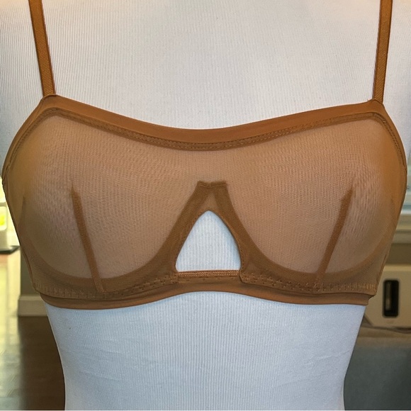 NWT $78 We  Are HAH X Free People Wired Bra 30-38B 30B 32B 34B 36B 38B Brown - Picture 3 of 14